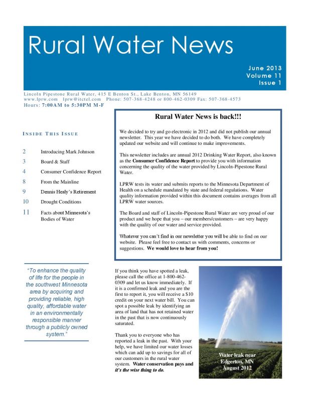 2013 Newsletter